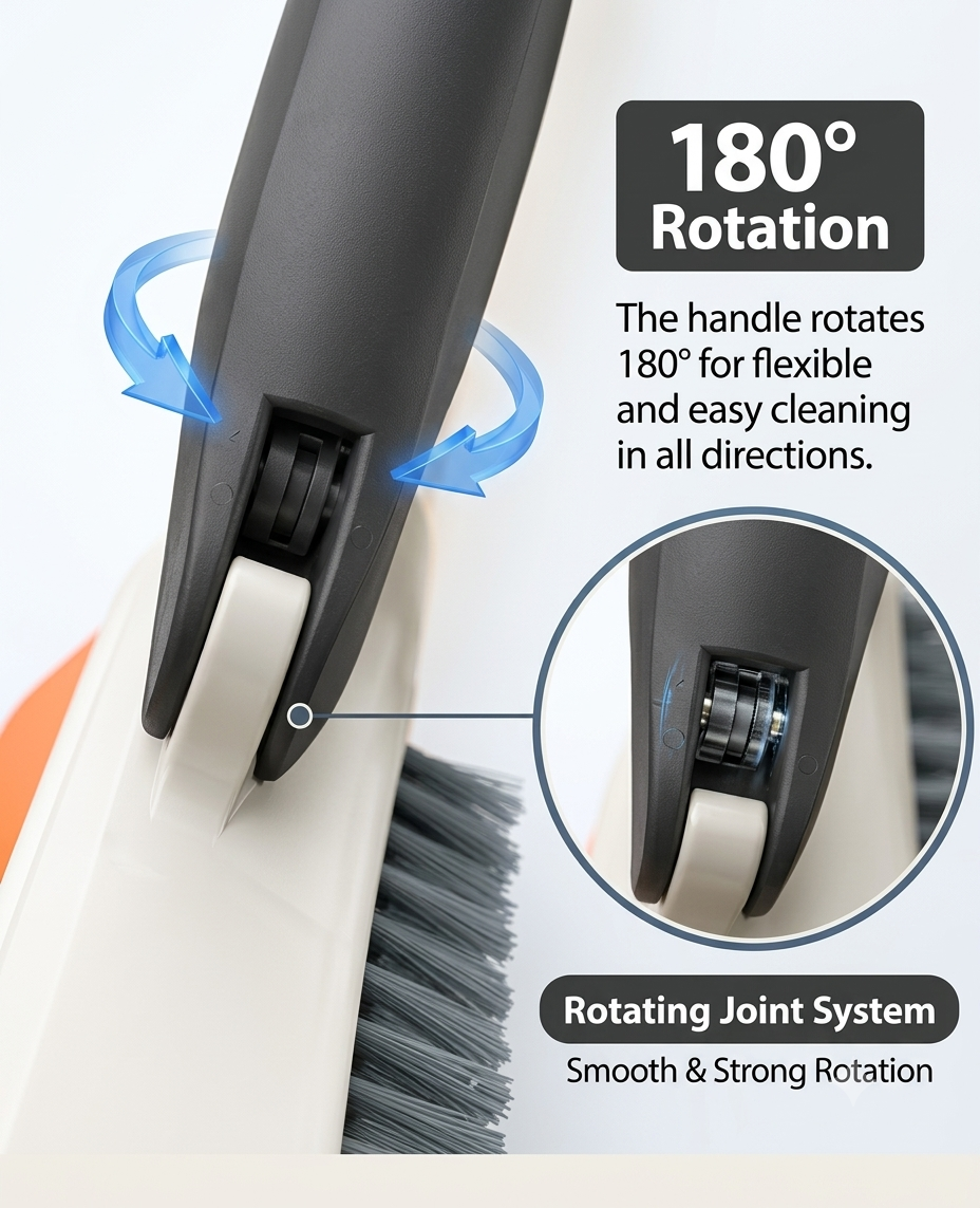 Long Handle Bathroom Tile Cleaning Brush with Durable Bristles - Image 5
